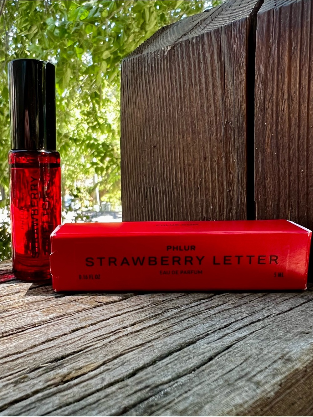 Phlur Strawberry Letter travel